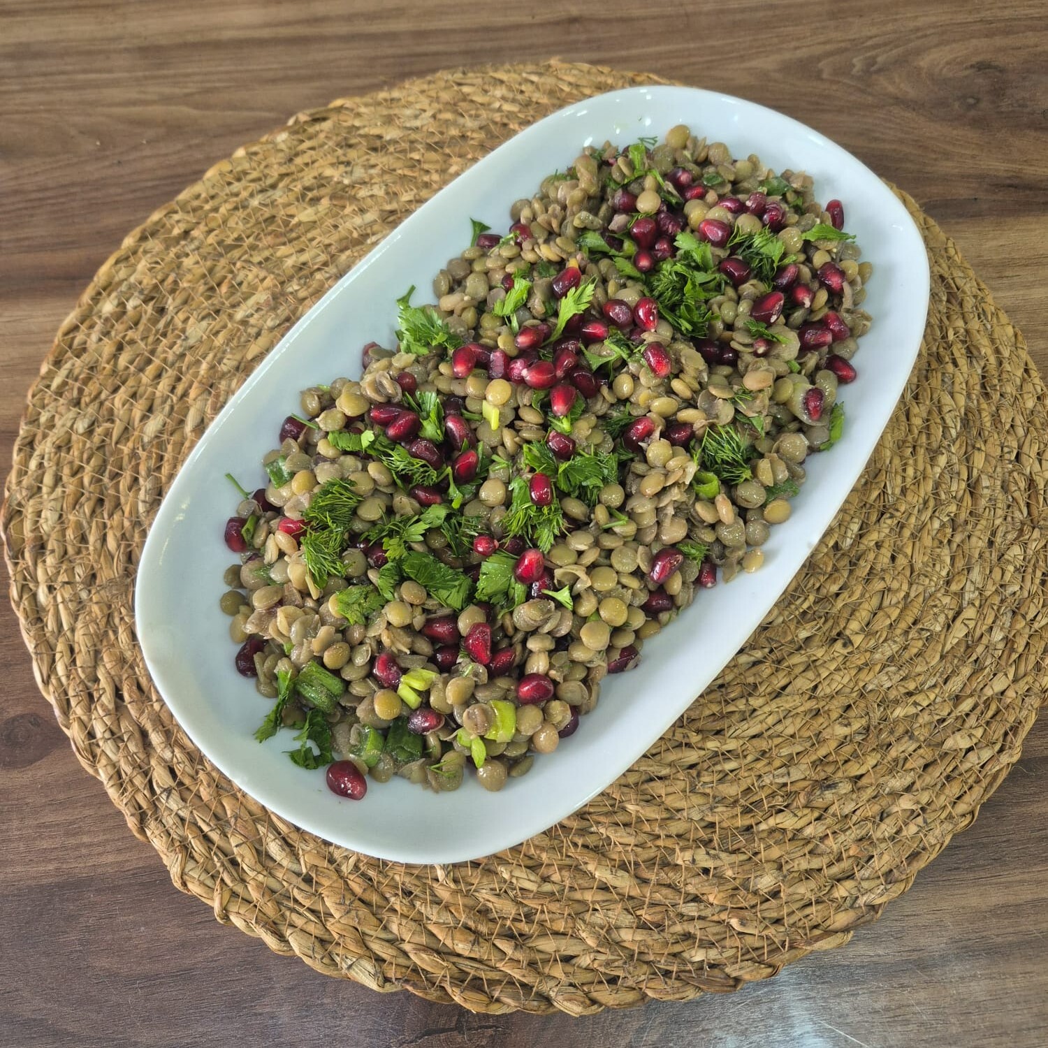 Narlı Yeşil Mercimek Salatası (200 Gr)