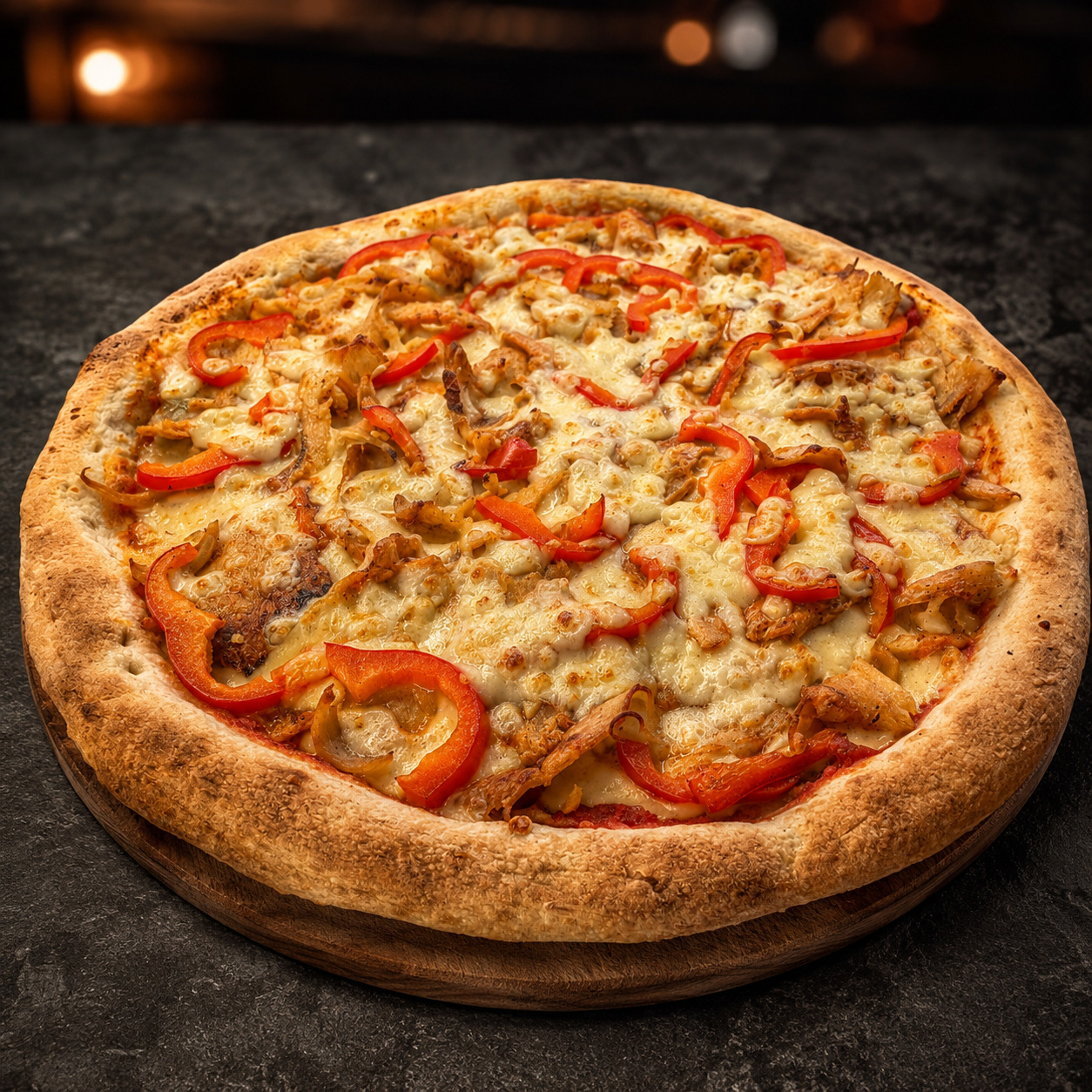 Piliç Dönerli Pizza (Orta Boy)