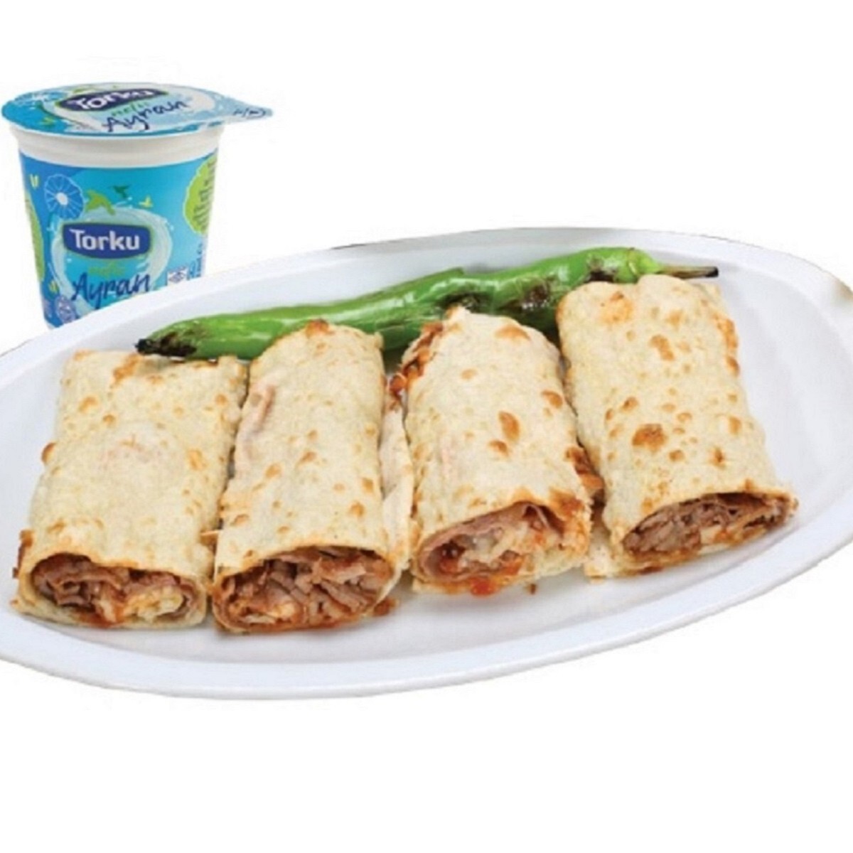 4' lü Soslu Et Dürüm (100 gr.) & İçecek