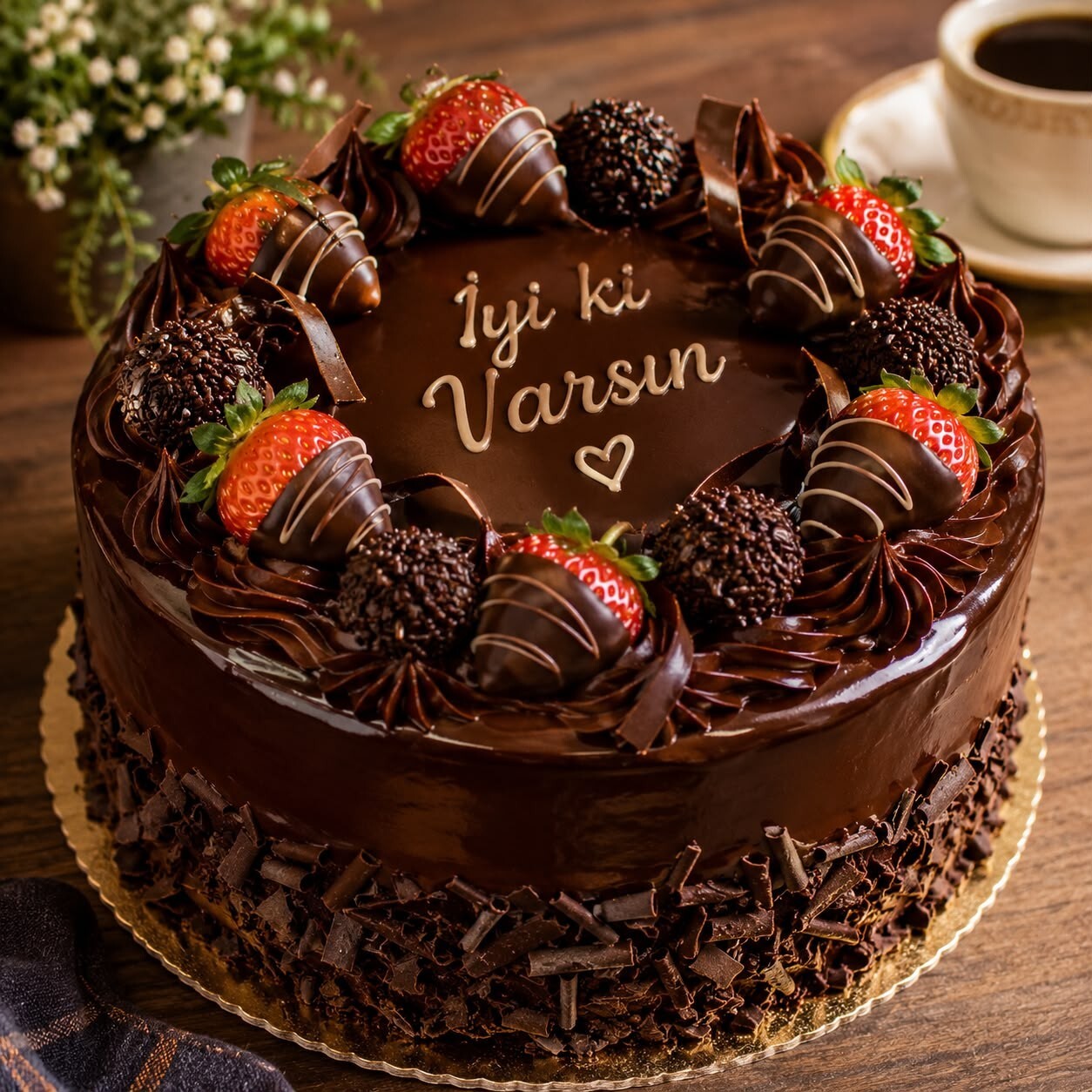Çikolatalı Pasta (6-8 Kişilik)
