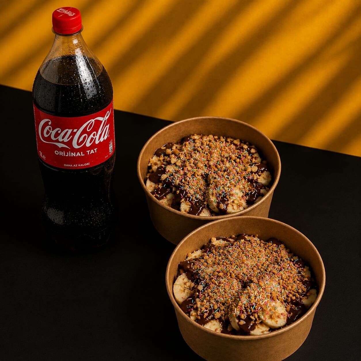 Bowl Kova 2'li Bol Meyveli Waffle Menü