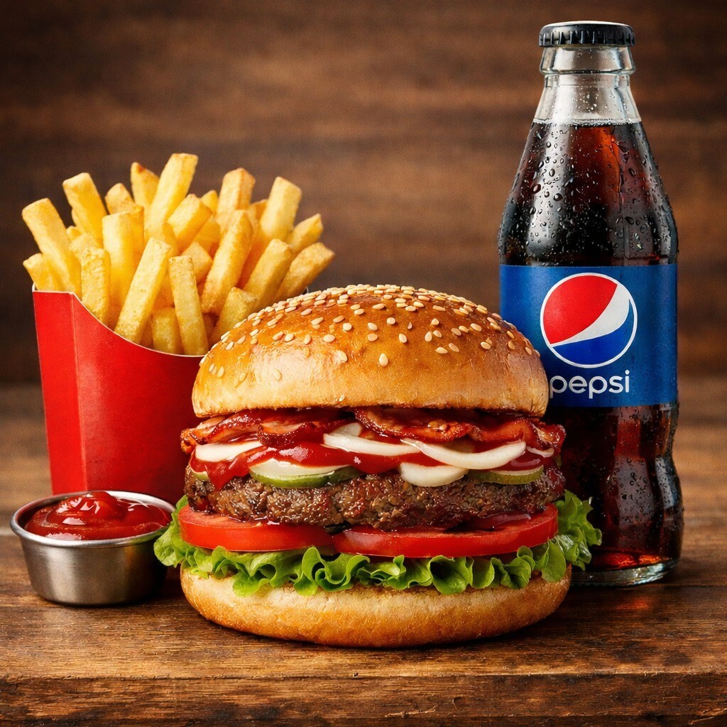Bam Bam Hamburger Menü