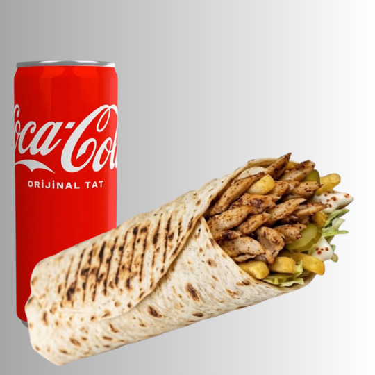 Yaprak Tavuk Dürüm + 330 ml Coca-Cola