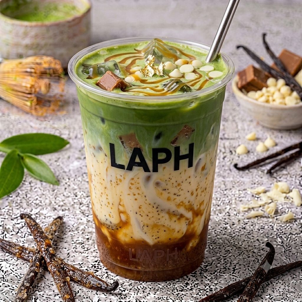 Karamelli Matcha Latte