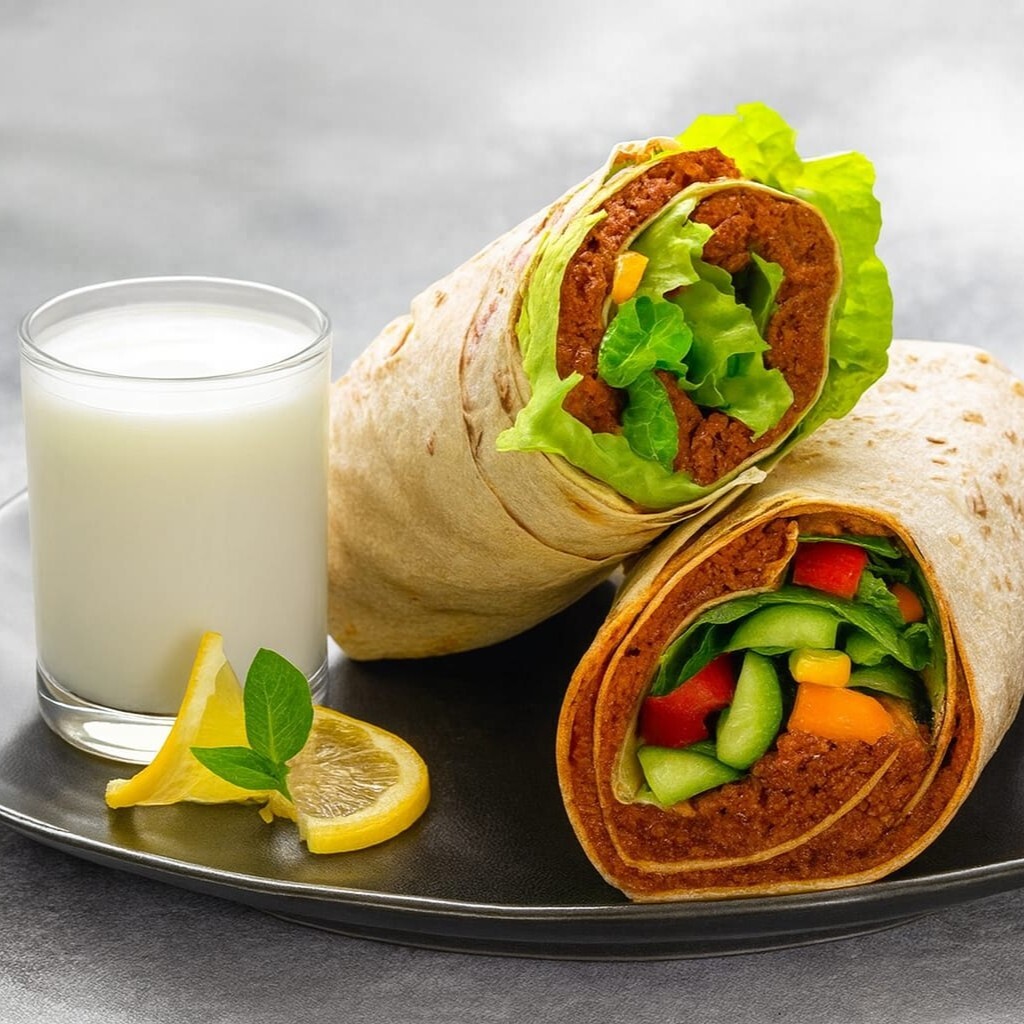 Çiğ Köfte Mega Dürüm + Ayran(170ml)