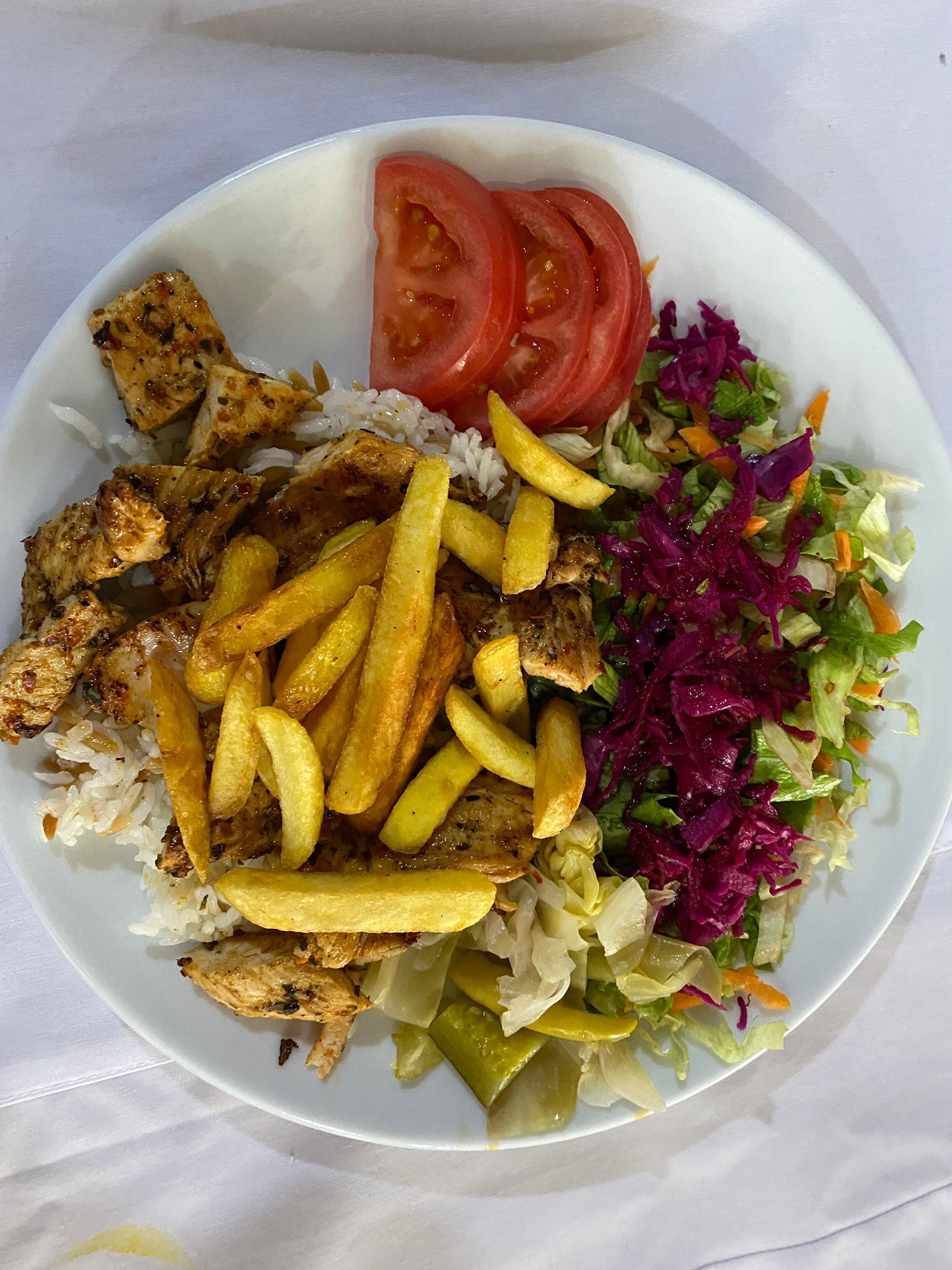 Tavuk ızgara ( Porsiyon ) +coca cola