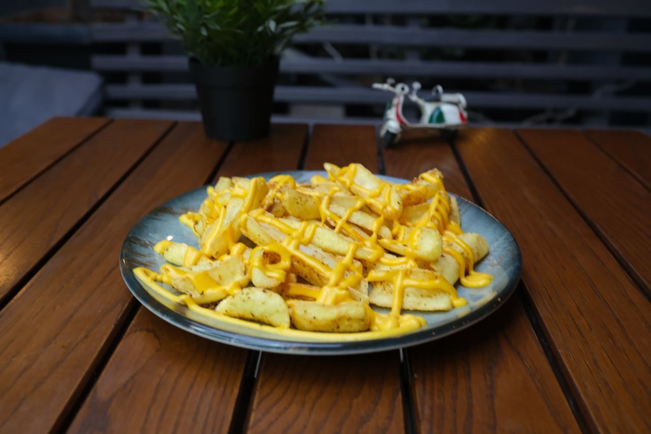 Cheddar tırtıklı Patates