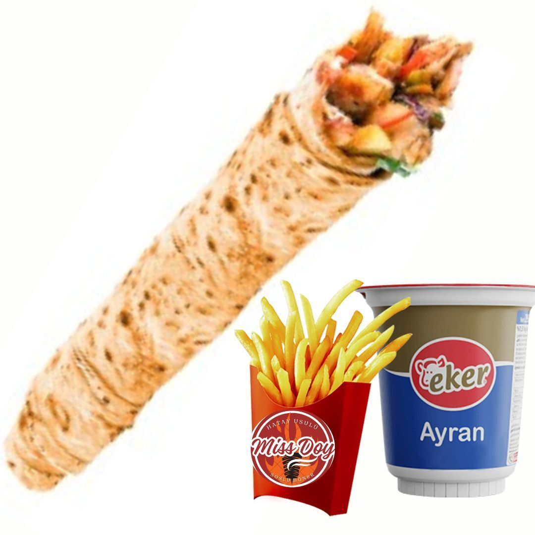Zurna Tavuk Döner Dürüm Menü 1