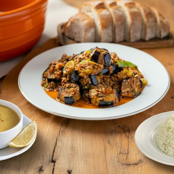 Patlıcan Musakka & Pilav & Mercimek Çorbası Menü