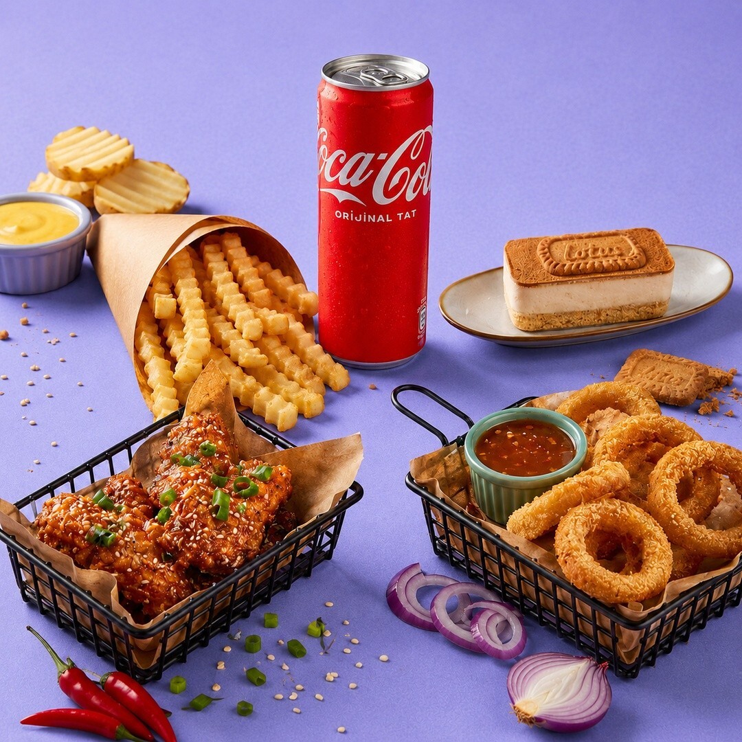 Soslu Tavuk & Cup Tatlı Keyif Menü