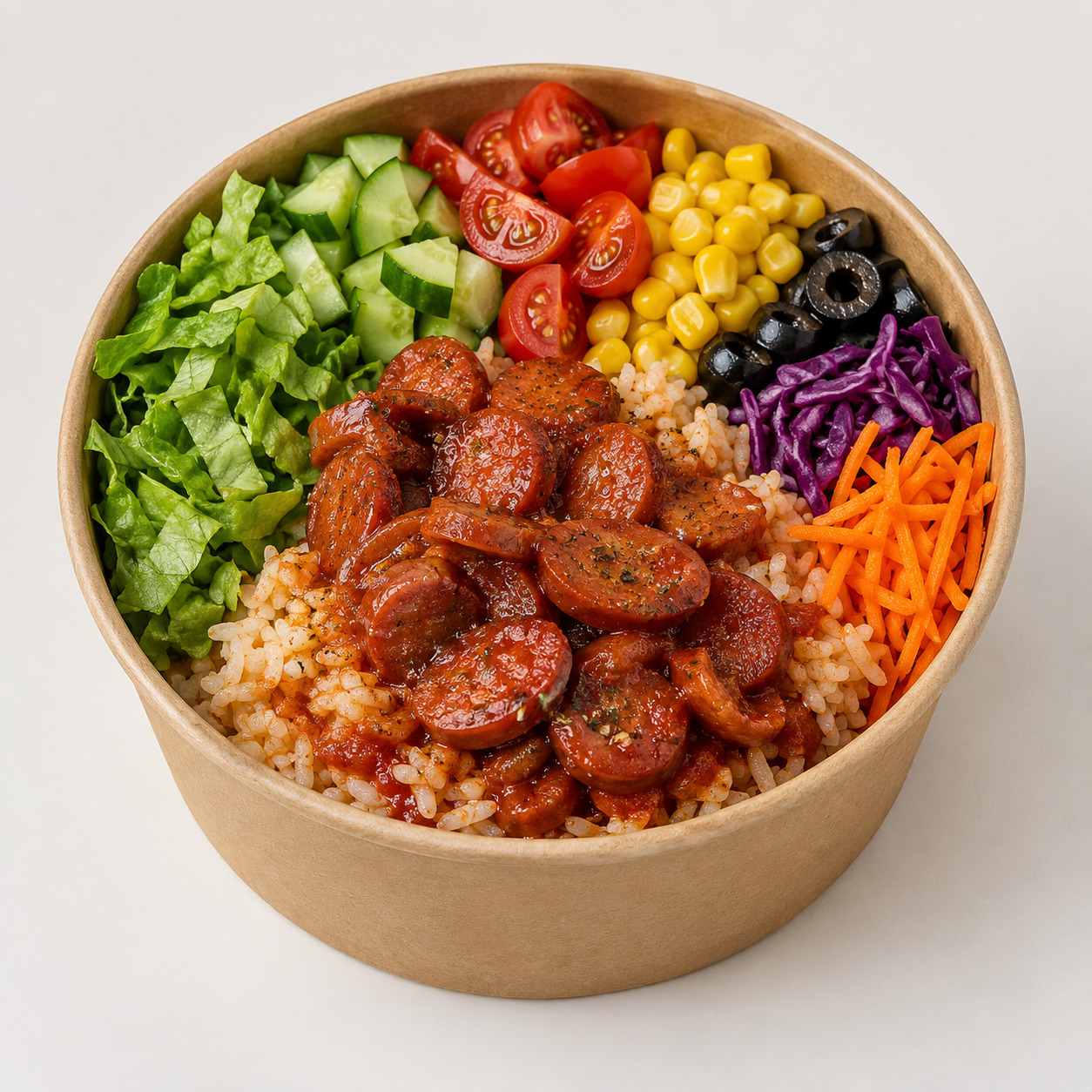 Sosisli Pilavlı Bowl