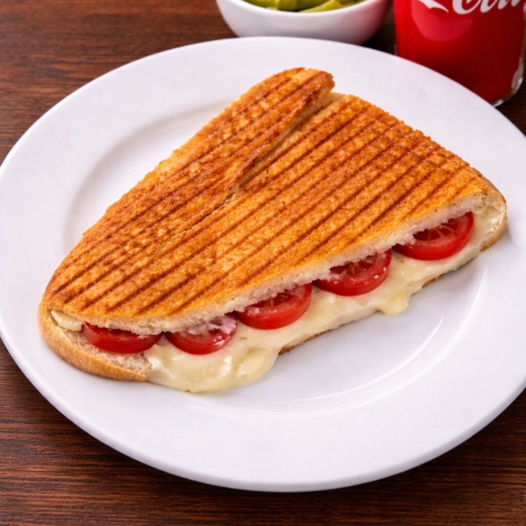Domatesli Kaşarlı Tost (Yarım Ekmek)