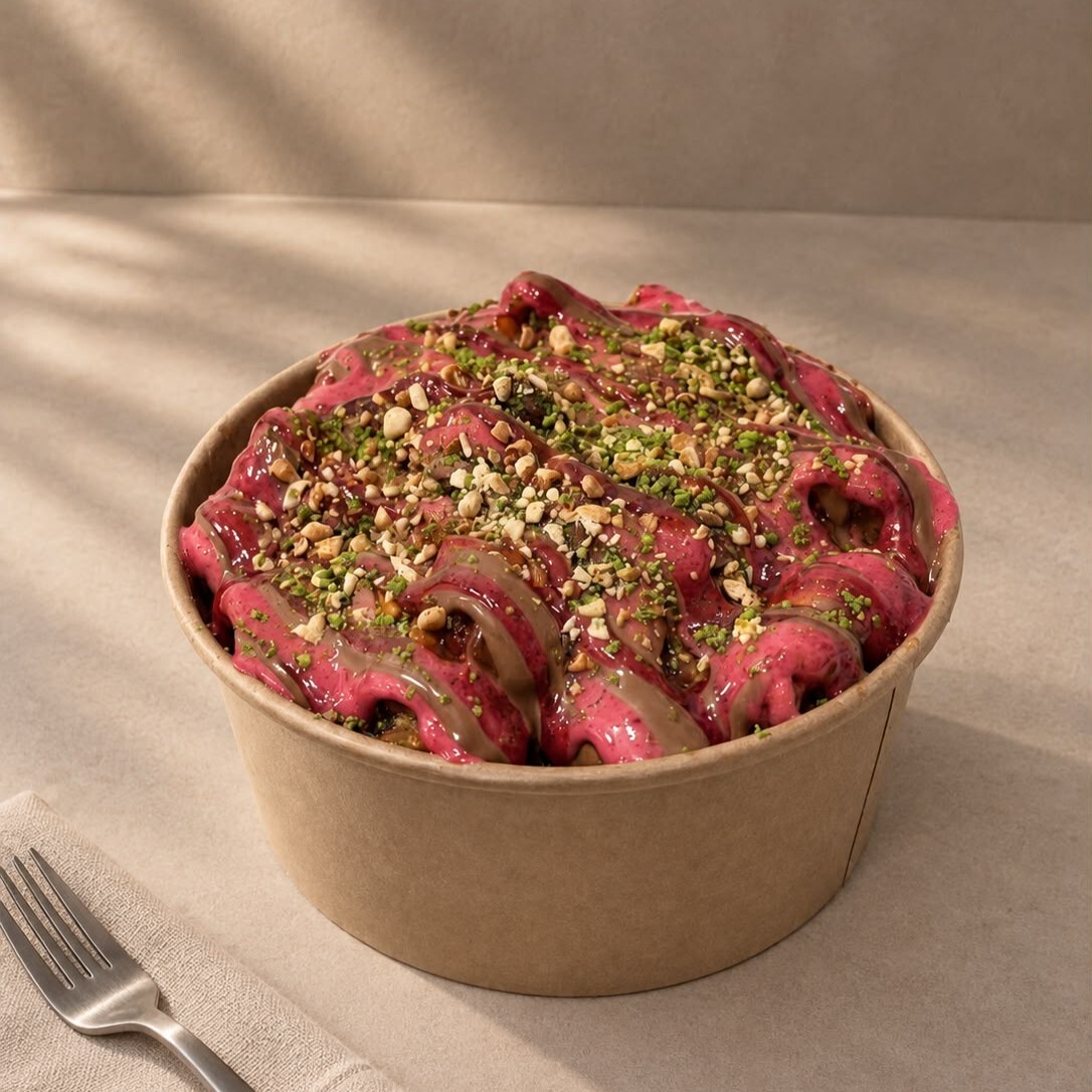 Strawbella Bowl Waffle