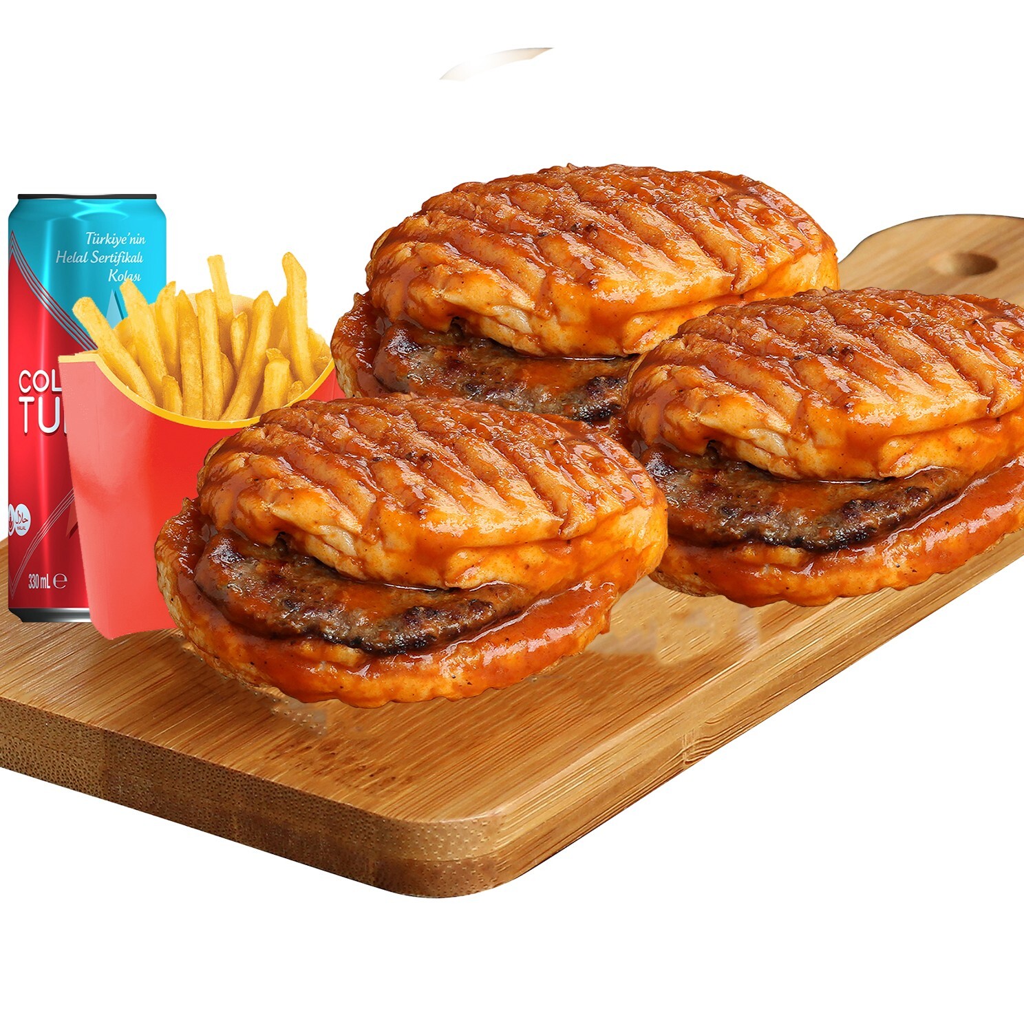 Islak Hamburger 3'lü Menü