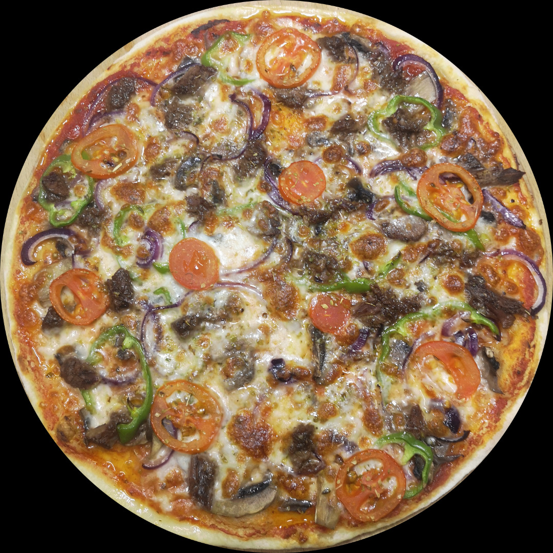 Kavurmalı Pizza (Büyük Boy)