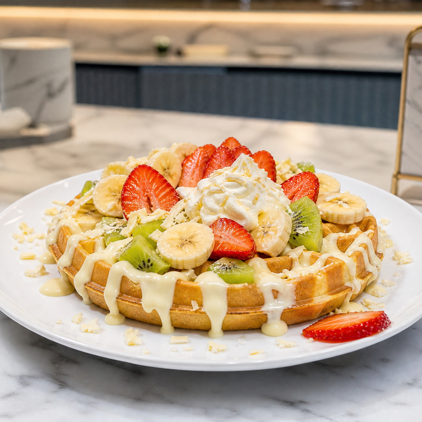 White Chocolate (Beyaz Çikolatalı) Waffle