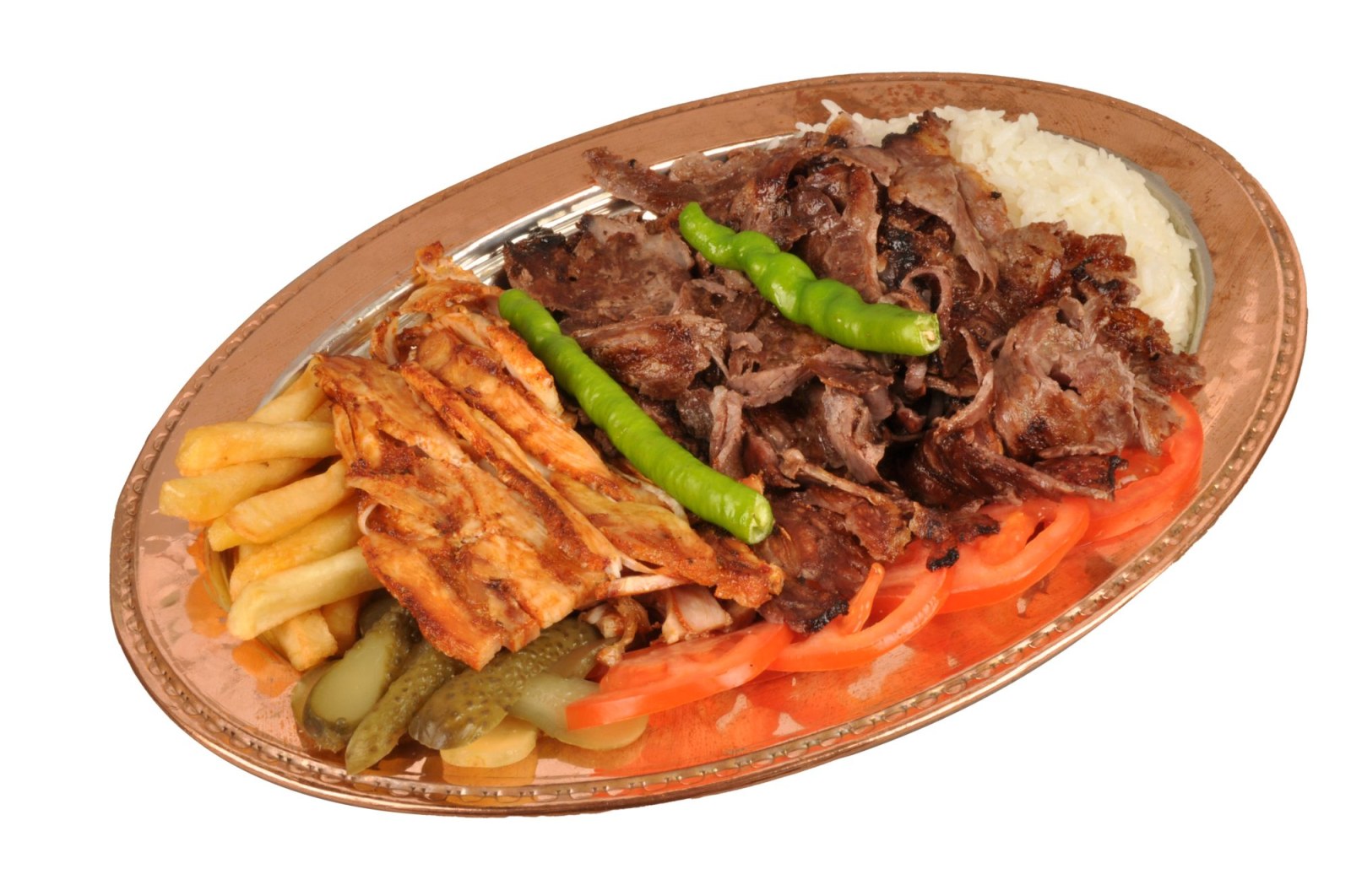 Vali Kebabı (Et 150 gr + Tavuk 150 gr)