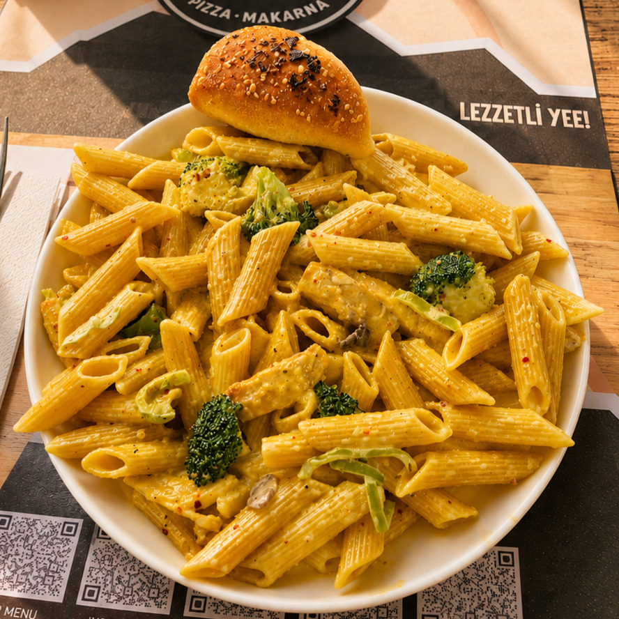 Tavuklu Köri Penne