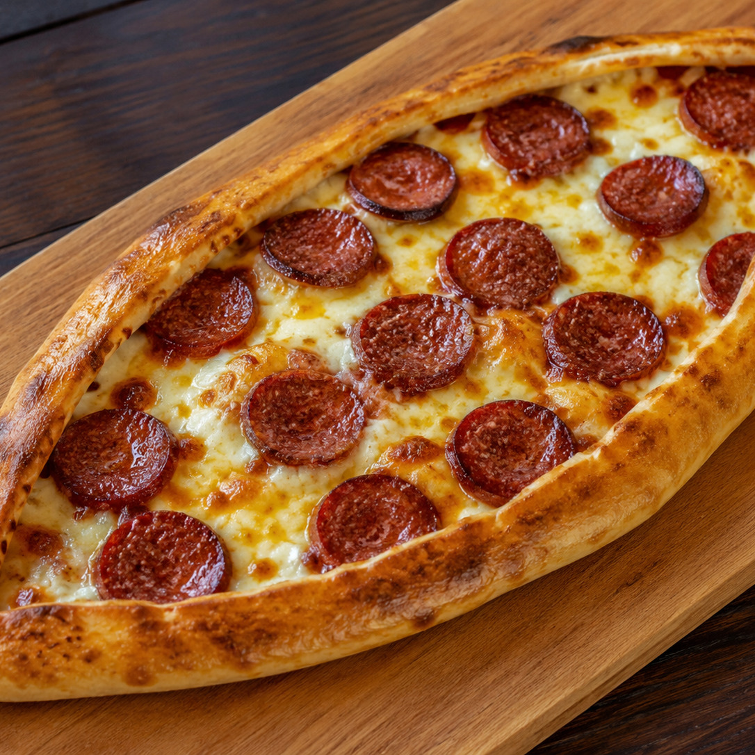 Sucuklu Kaşarlı Pide