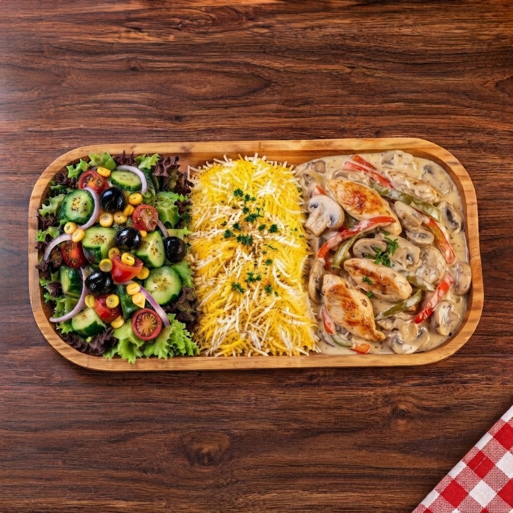 Kremalı Tavuk Basmati Menü