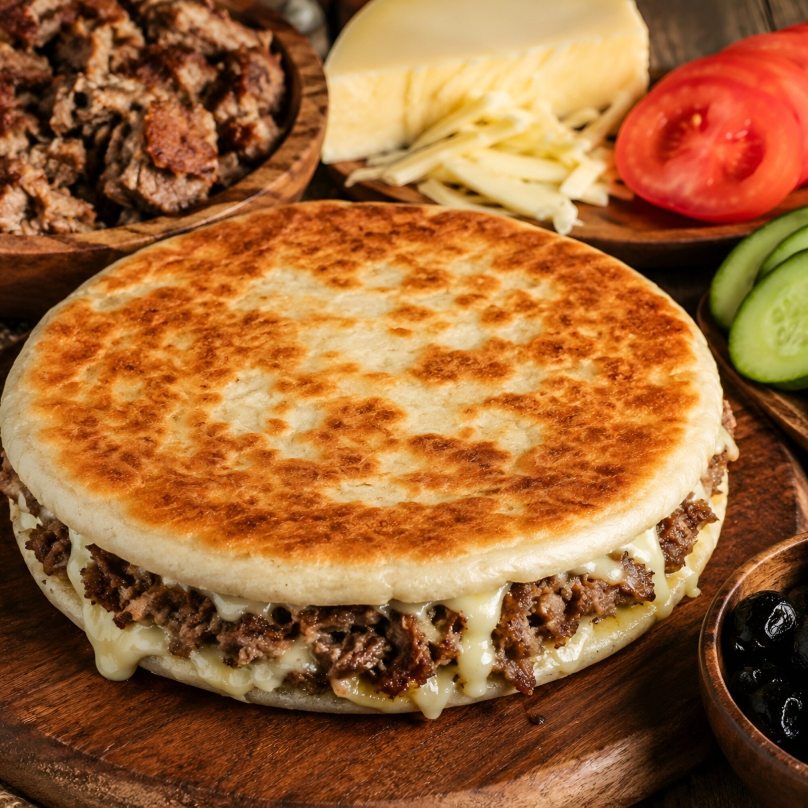 Kıymalı Yumurtalı Bazlama Tost