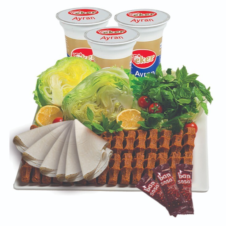 Büyük Paket (3 Kişilik) (750 gr) + (3 Adet) Ayran (17 cl)