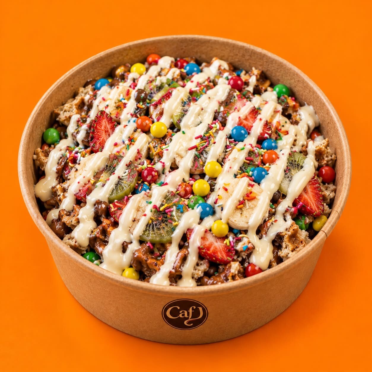 Beyaz Çikolatalı Kova Waffle