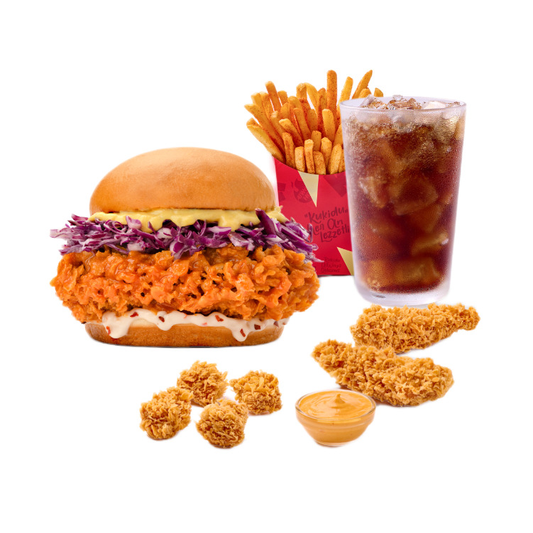 Crispy Buffalo Burger Box