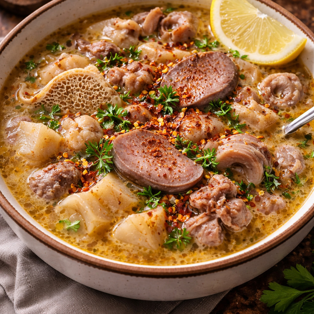 Efsane ATOM Çorba (120 gr İşkembe, tuzlama, beyin, kelle eti ve kemik suyu ile)