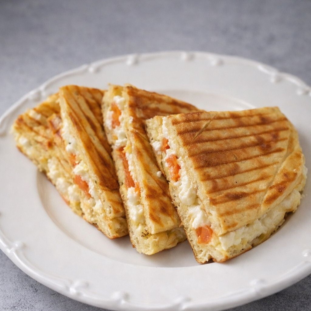 Peynirli Bazlama Tost