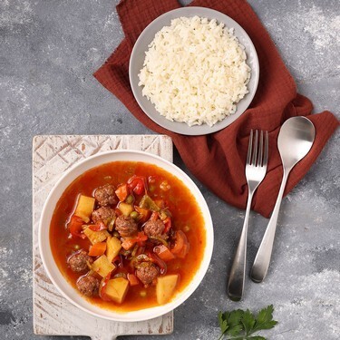 Sebzeli Köfte & Pirinç Pilavı