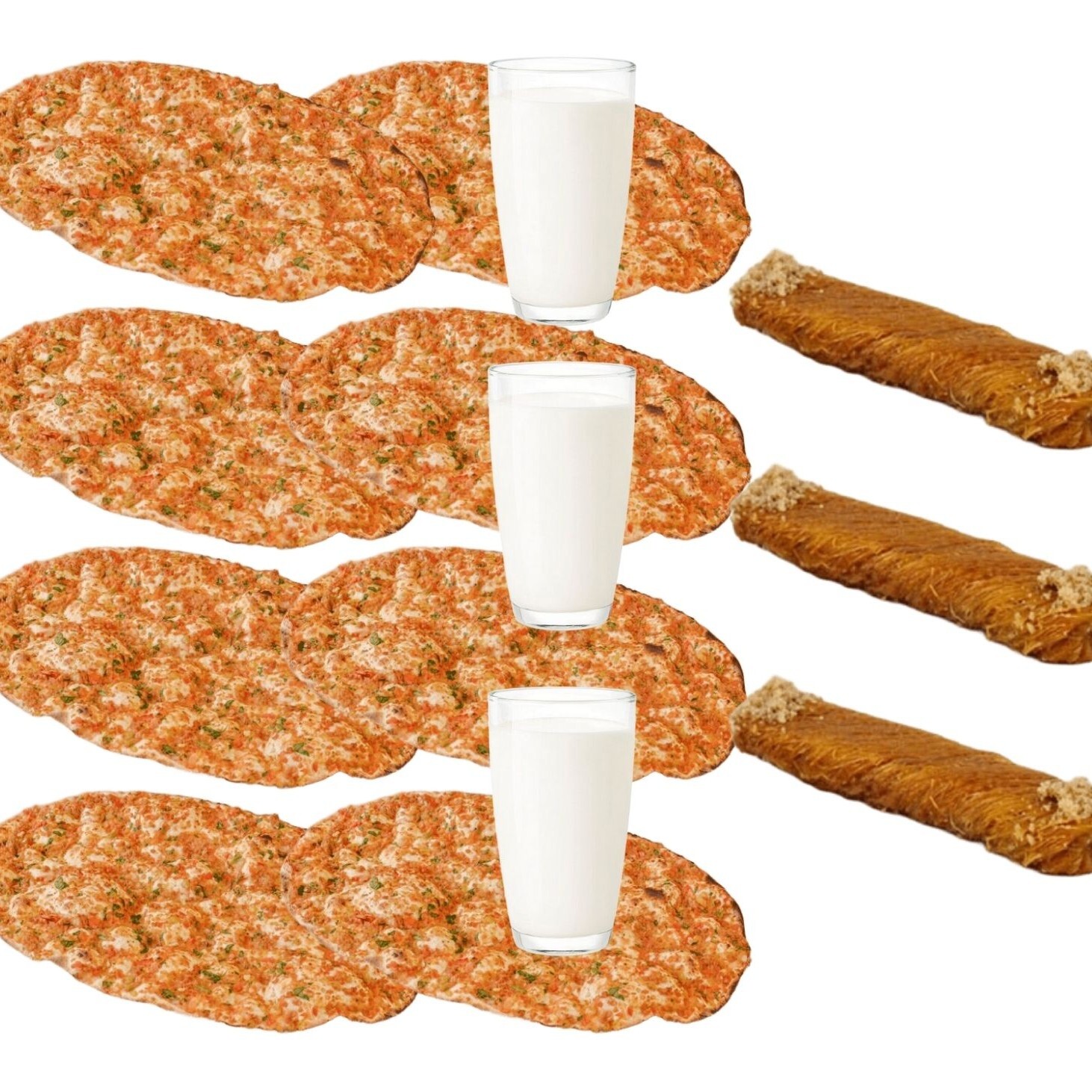 Tatlı 8'Li Lahmacun Menü