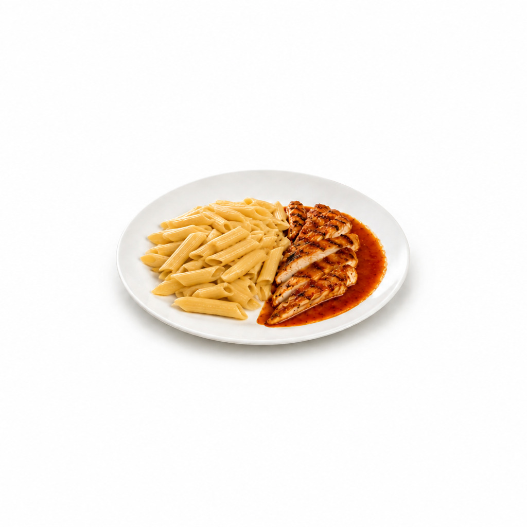 Soslu Tavuk Izgara Dilimleri & Tereyağlı Penne