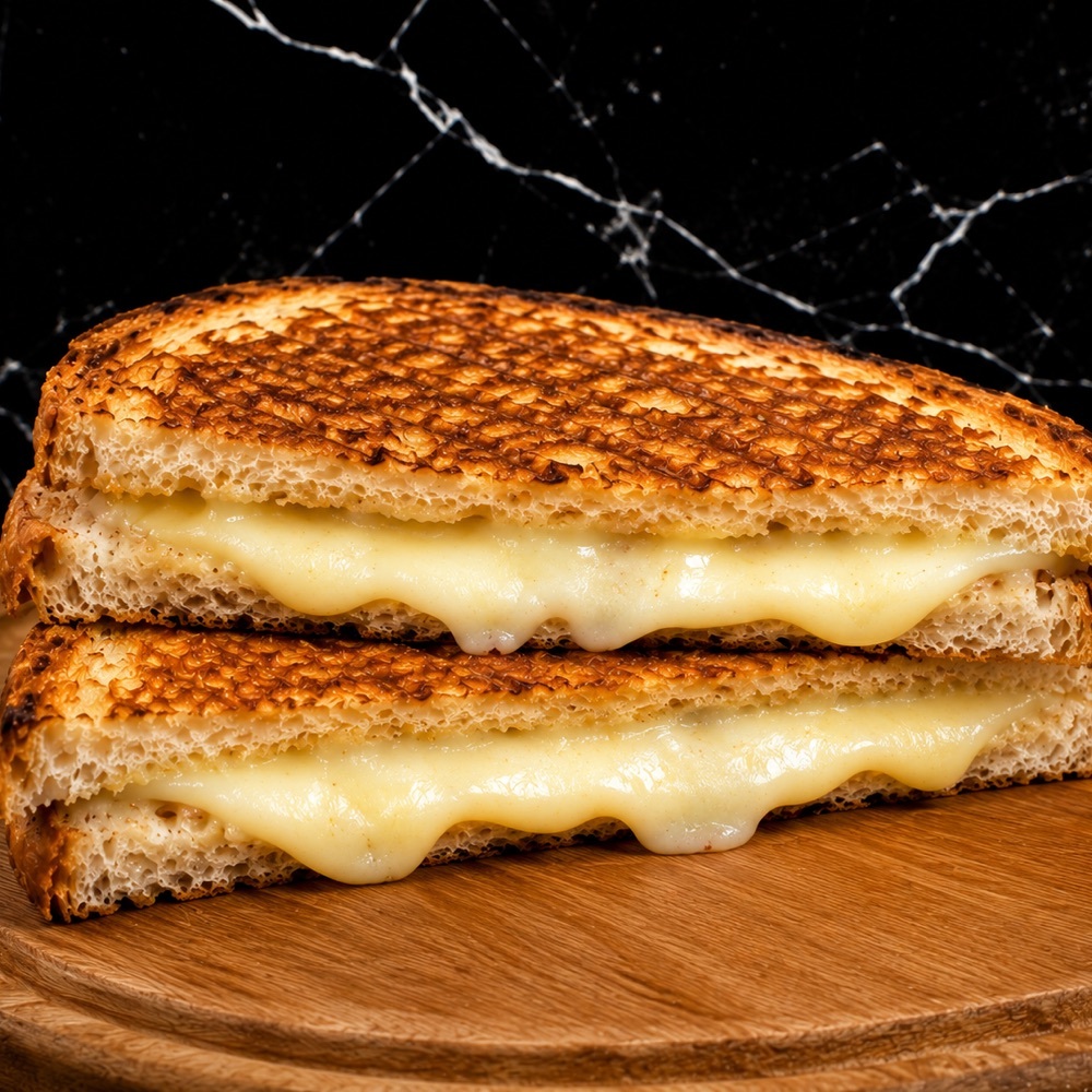 Yarım Ekmek Çift Kaşarlı Tost
