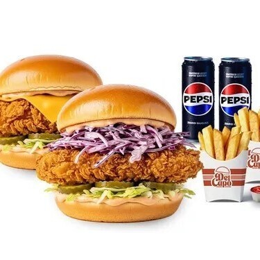 Cajun Burger İkili Menü