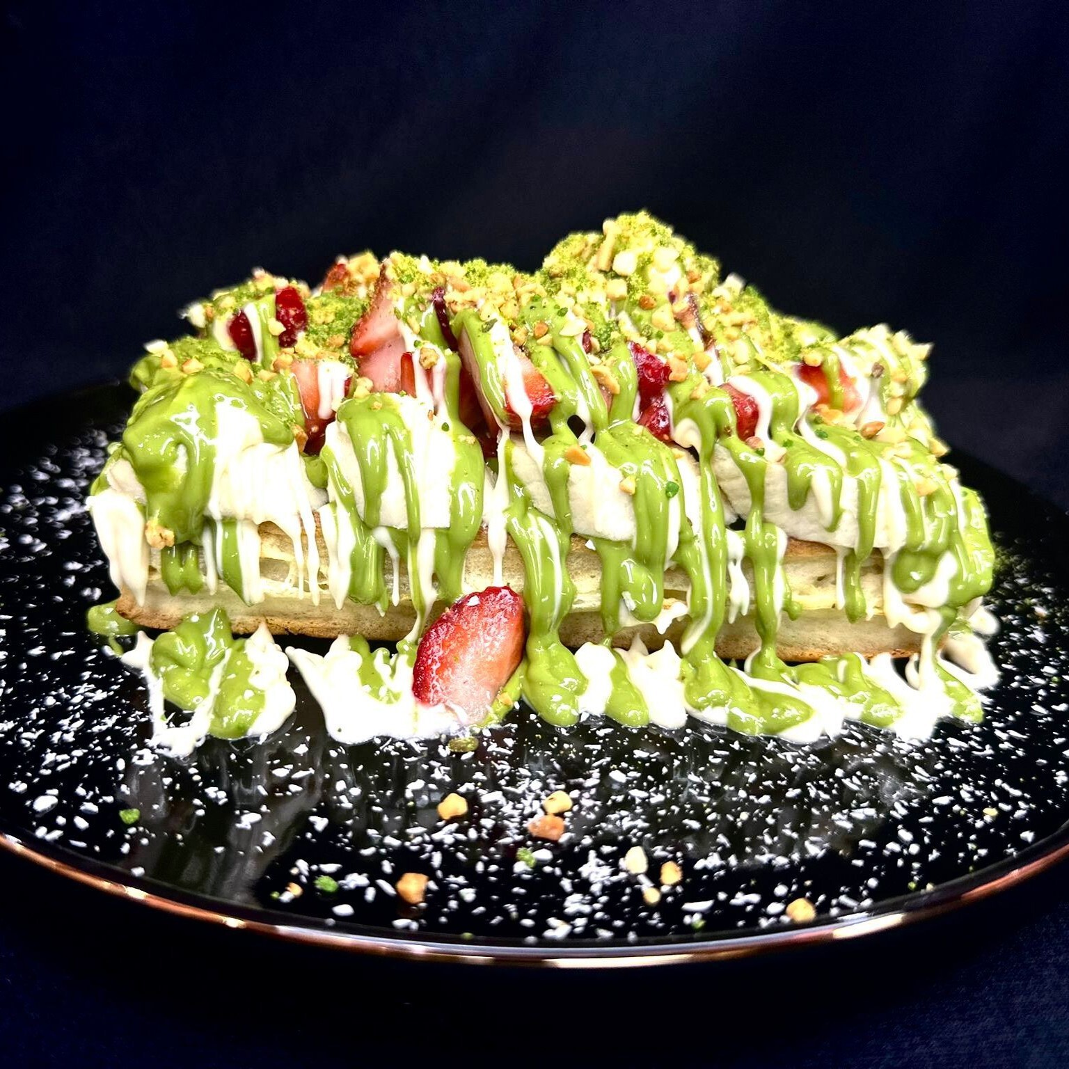 Aşka Fıstık Kat Waffle (Tek Kişilik)