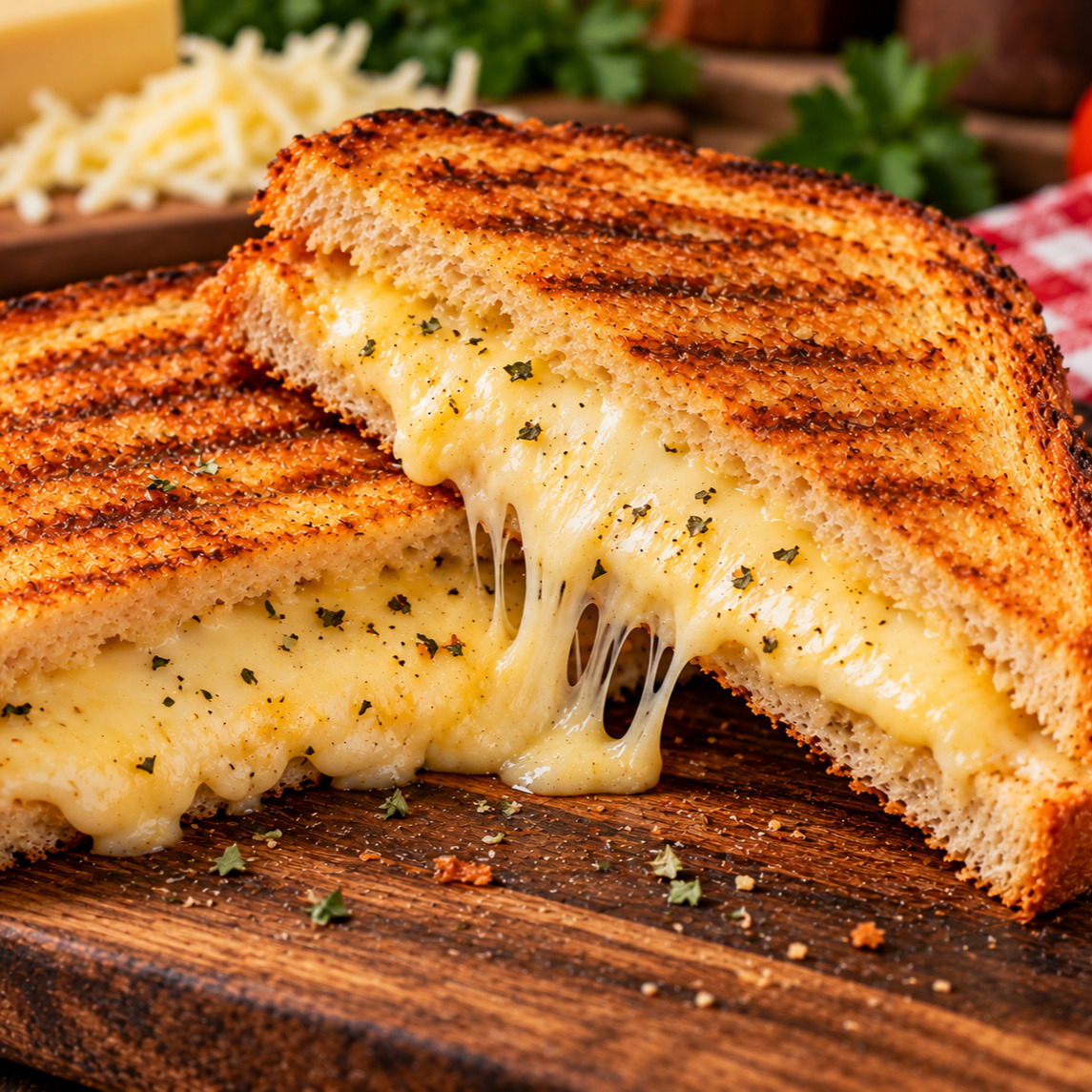 Kaşarlı Tost Yarım Ekmek