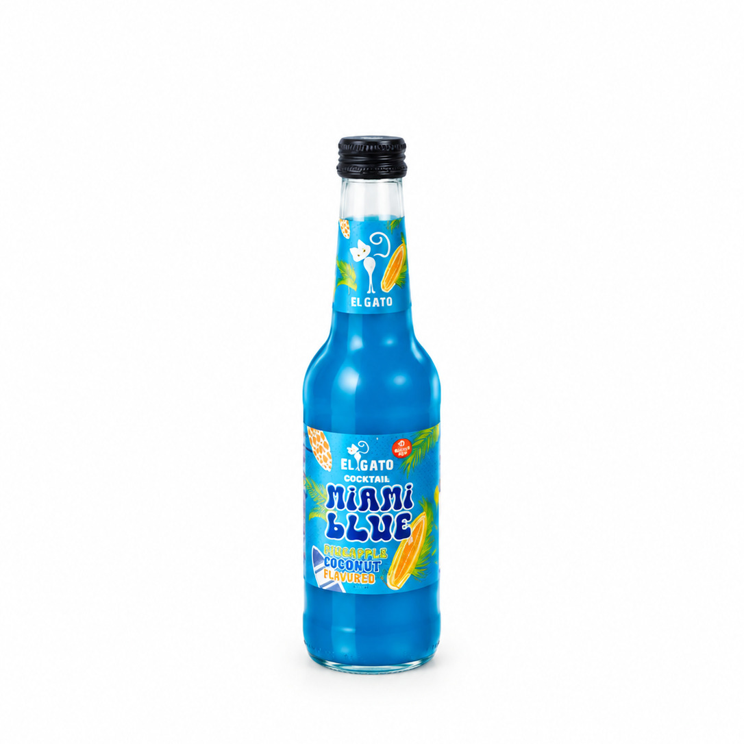 El Gato Miami Blue Alkolsüz Kokteyl (Ananas, Hindistan Cevizi & Portakal)