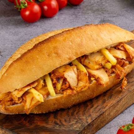 60 Gr Yarım Ekmek Tavuk Döner