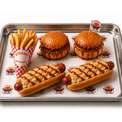 2'li Steamy Classic Burger & 2'li Sosisli Sandviç