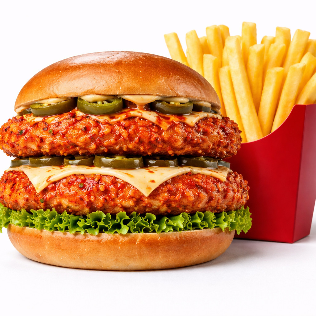 Dubleks Mr Hot Chicken Burger