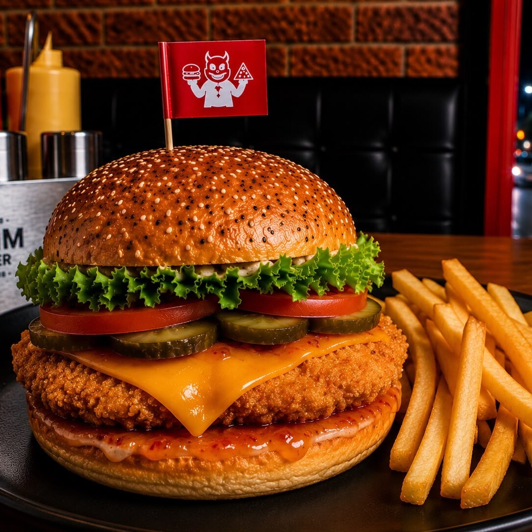 Sweet Chilli tavuk Burger