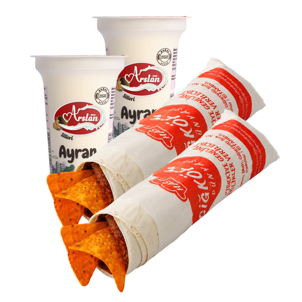 Çift Doritoslu Çiğ Köfte Dürüm Menü