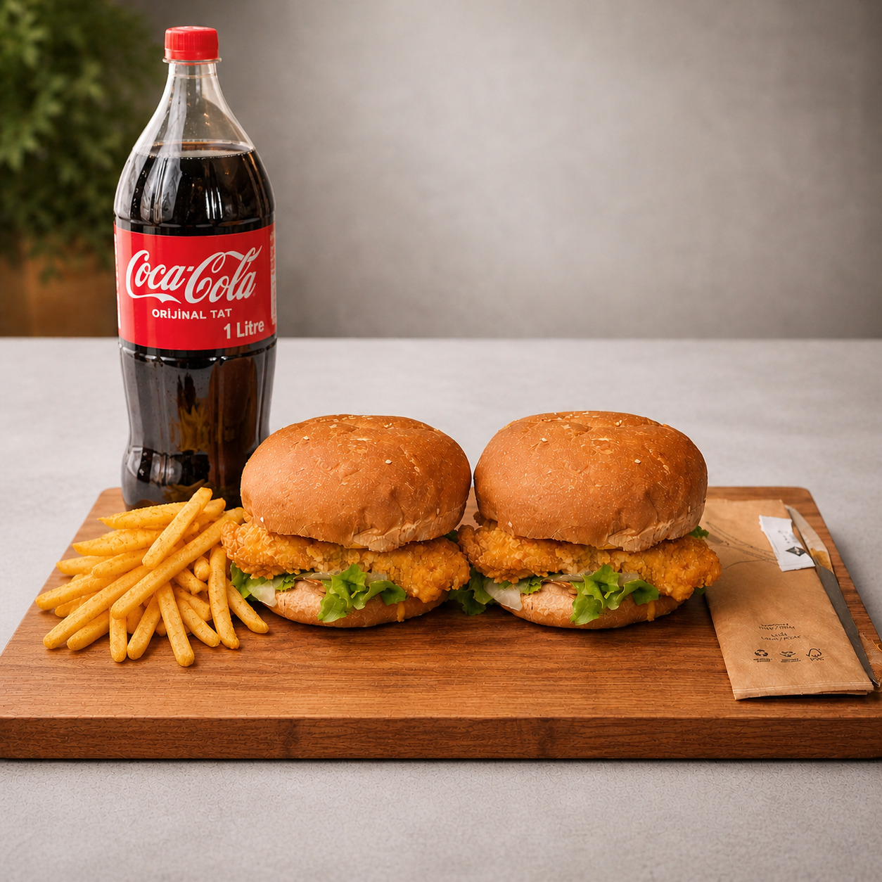 İkili Tavuk Burger Menü