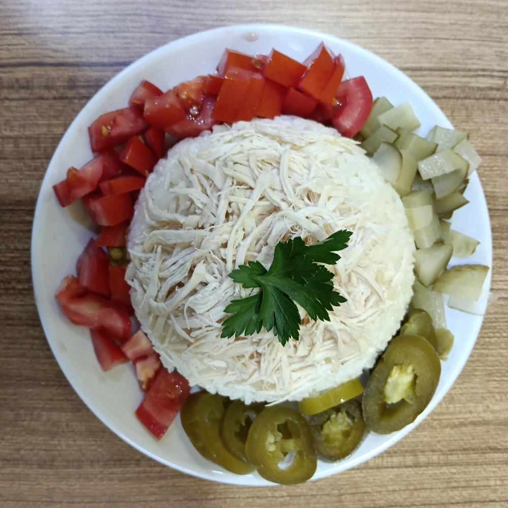 Double Tereyağlı Tavuklu Nohutlu Pirinç Pilavı