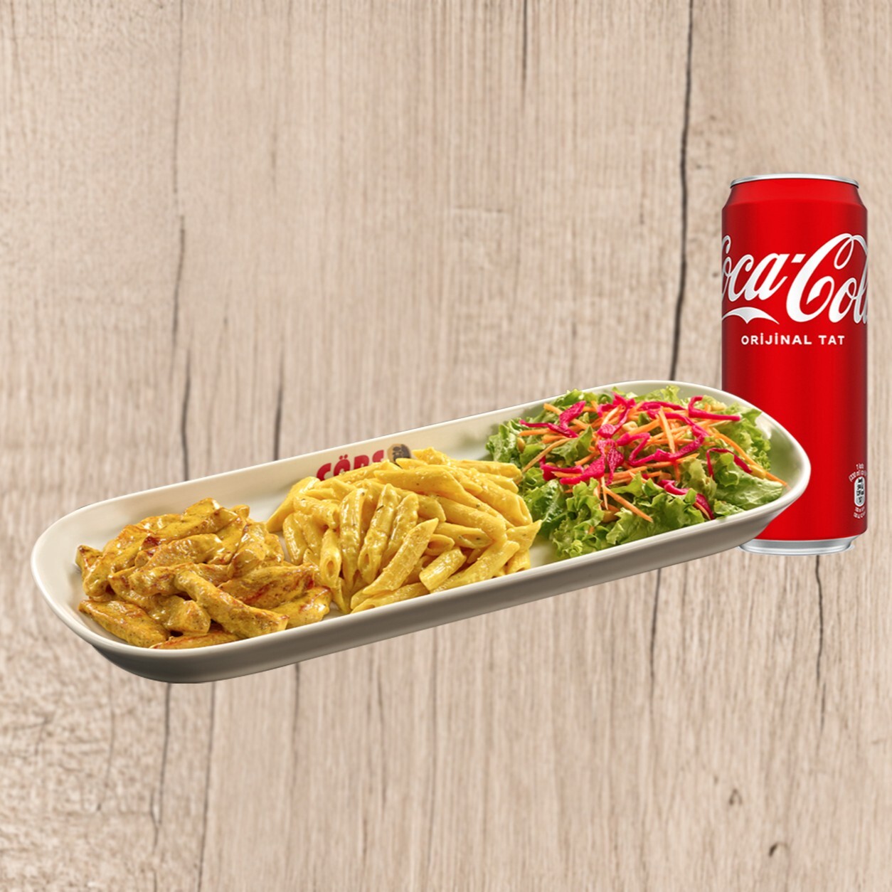 Şefin Köri Soslu Tavuk & Coca-Cola (33 cl.)