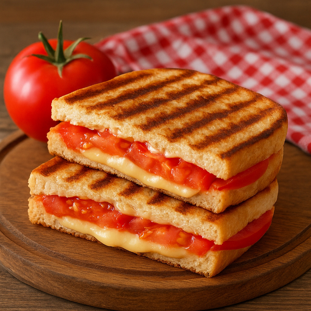 Domatesli Bazlama Tost Menü
