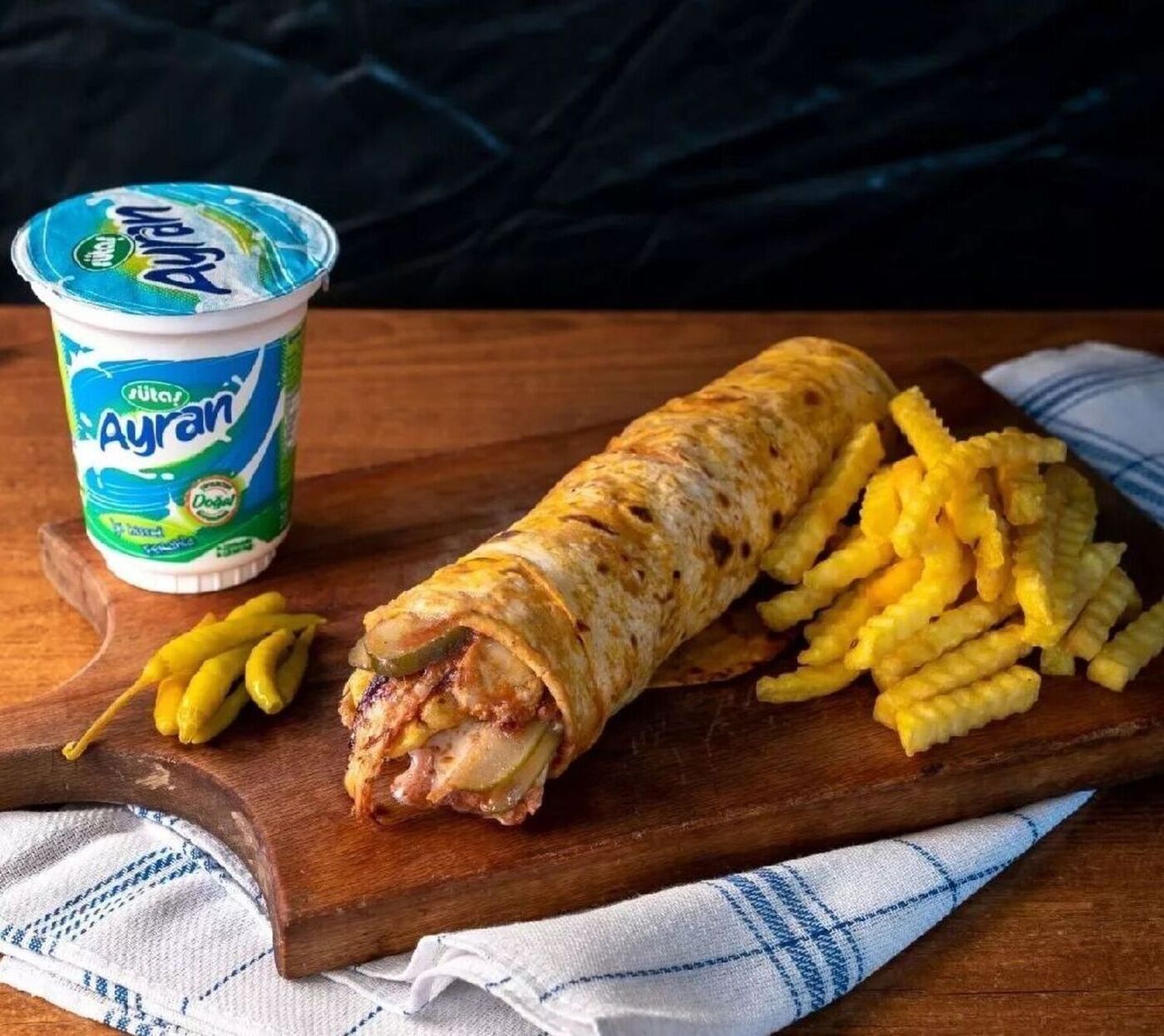 Döndön Tavuk Dürüm Menü (70 gr)