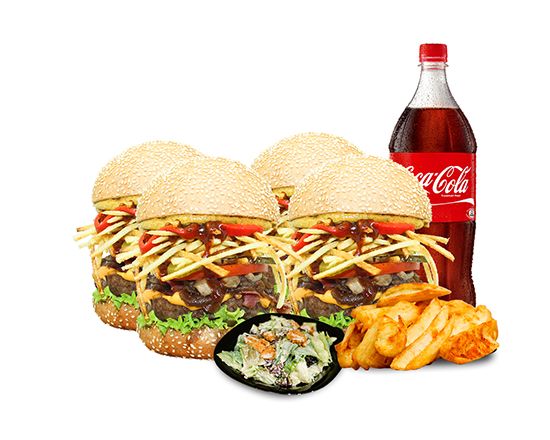 4'lü Chef's Special Burger Menü