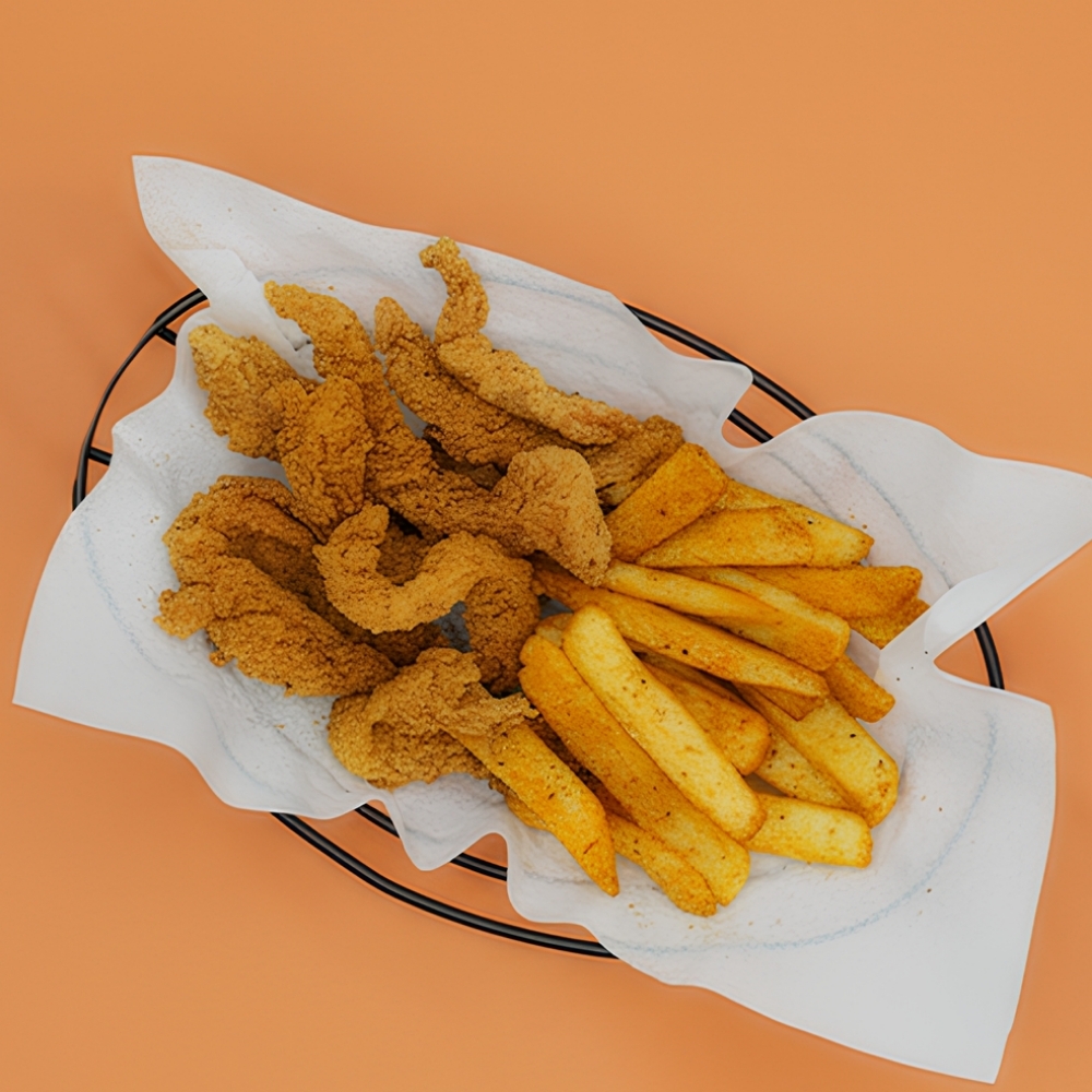 Acılı Cajun Tavuk Sepeti